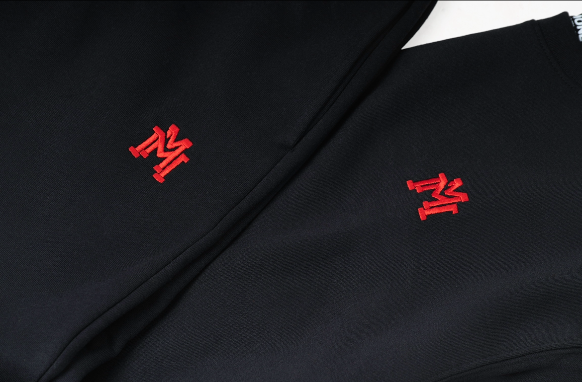 Black & Red Double M joggers