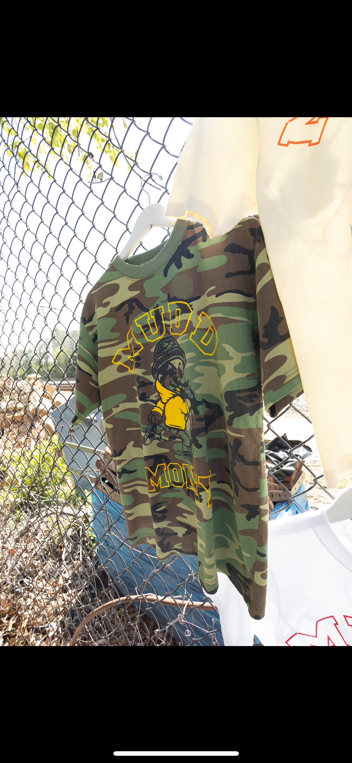 Camo Running Man tee