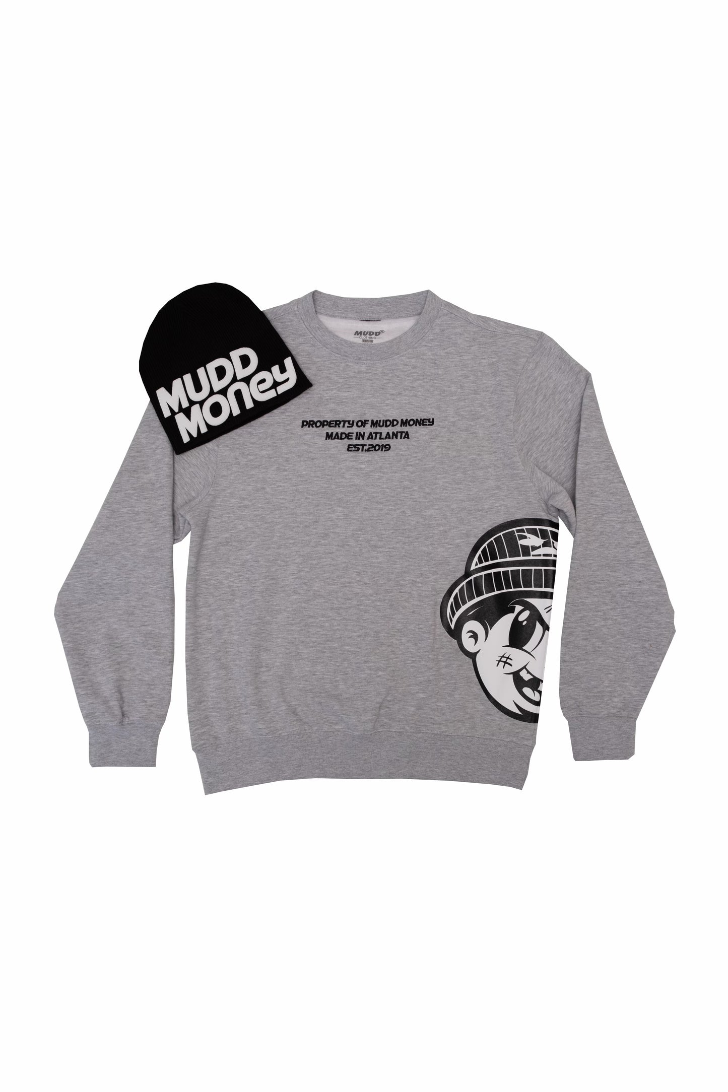 Grey Big Face Sweatshirt