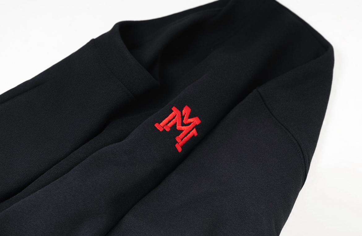 Black & Red Double M crew neck sweatshirt