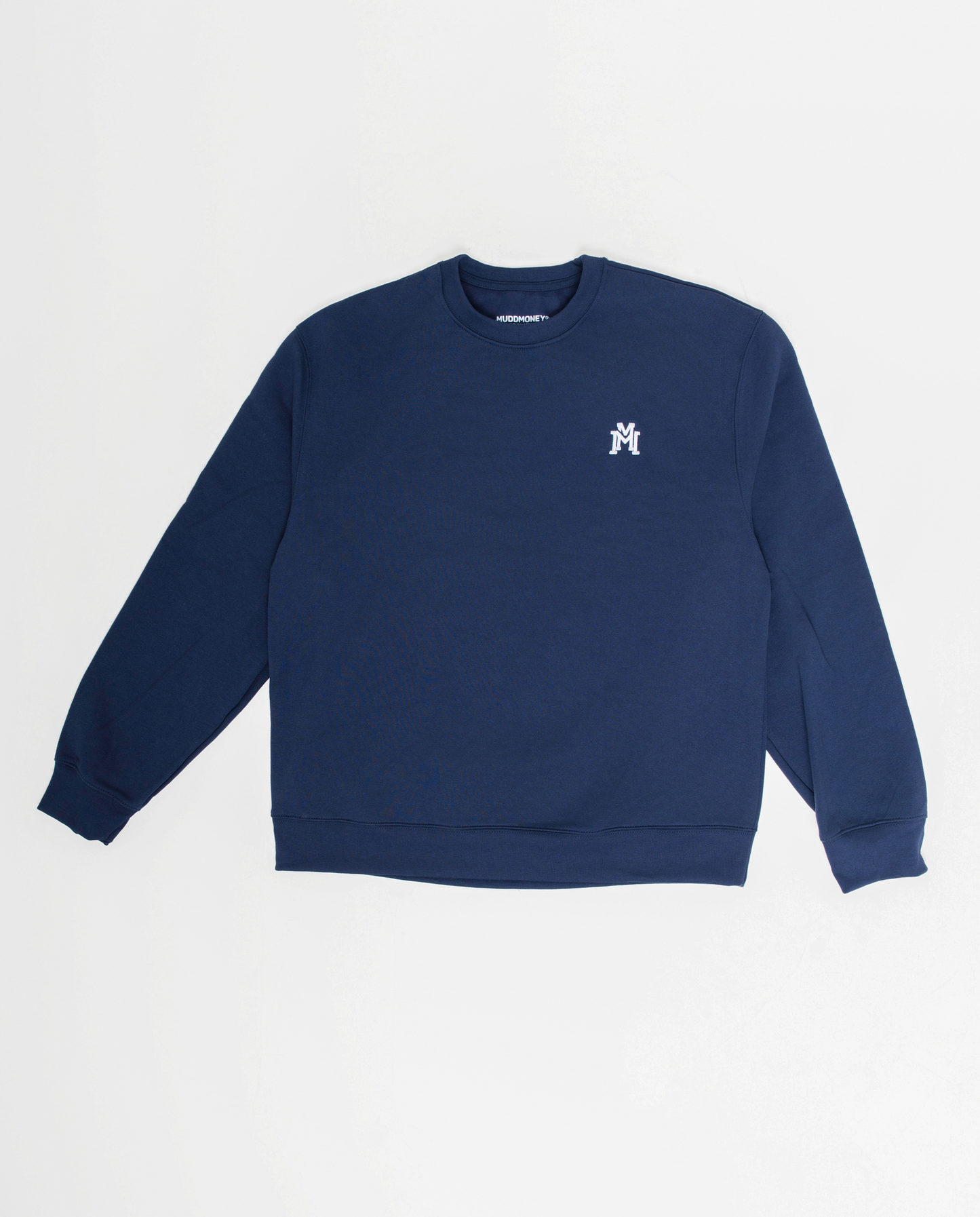 Navy & White Double M crew neck sweatshirt