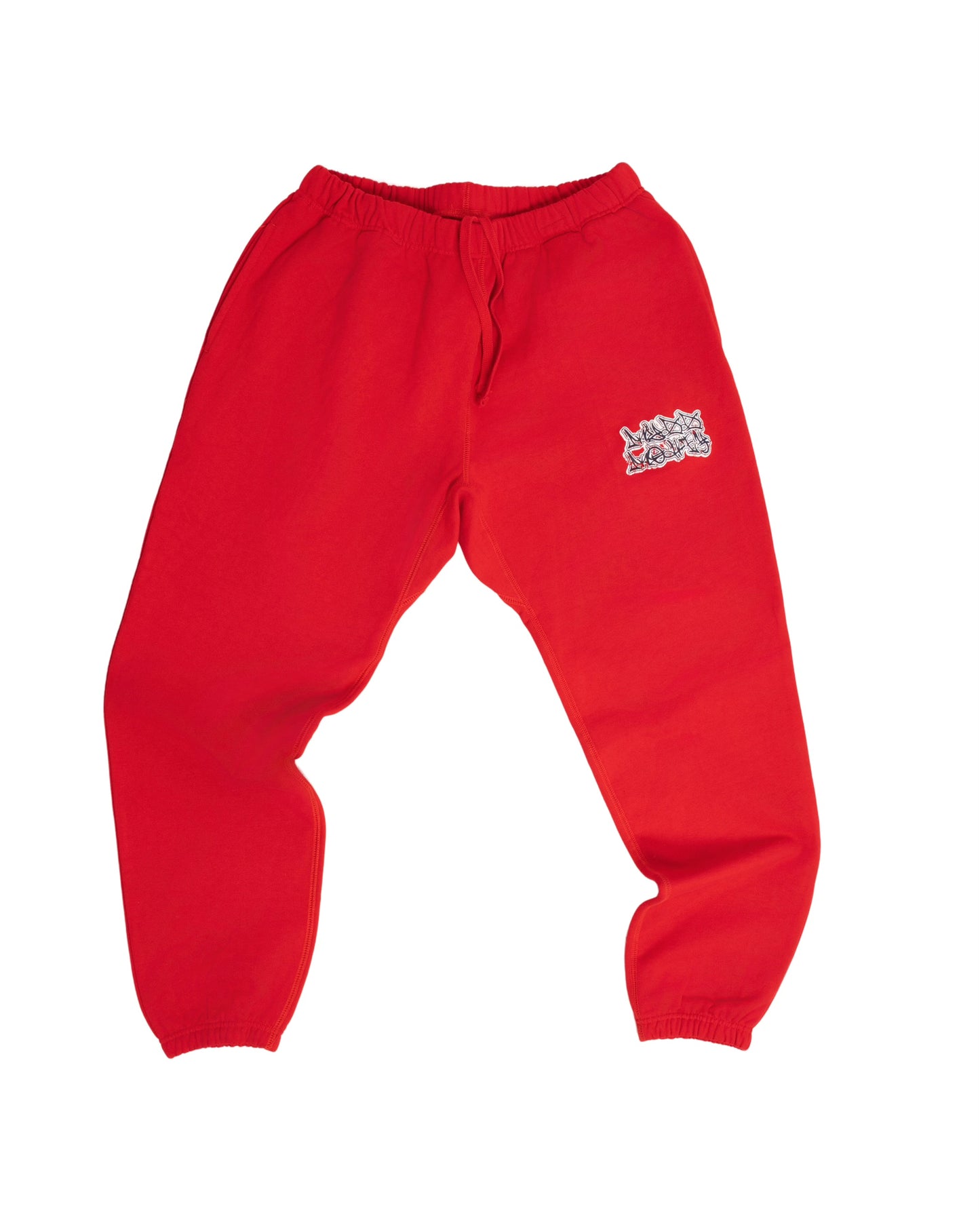 Red and Navy Blue Graffiti sweatsuit