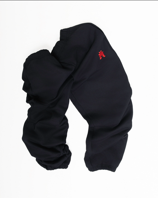 Black & Red Double M joggers