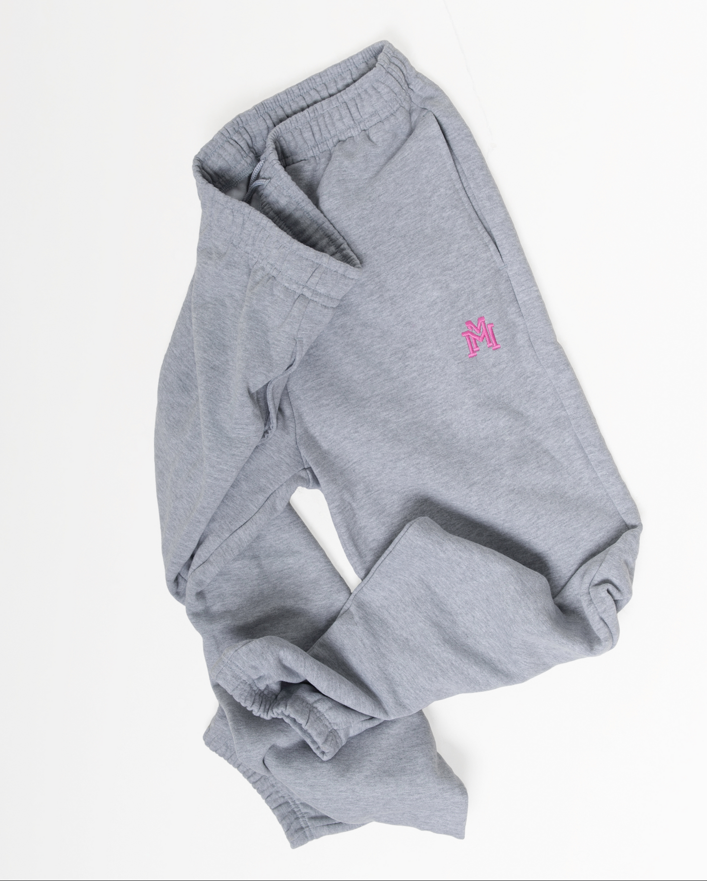 Grey & Pink Double M joggers