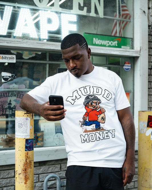 White Running Man t shirt