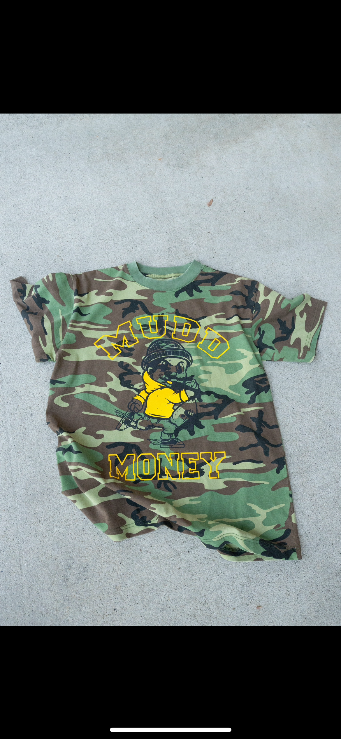 Camo Running Man tee