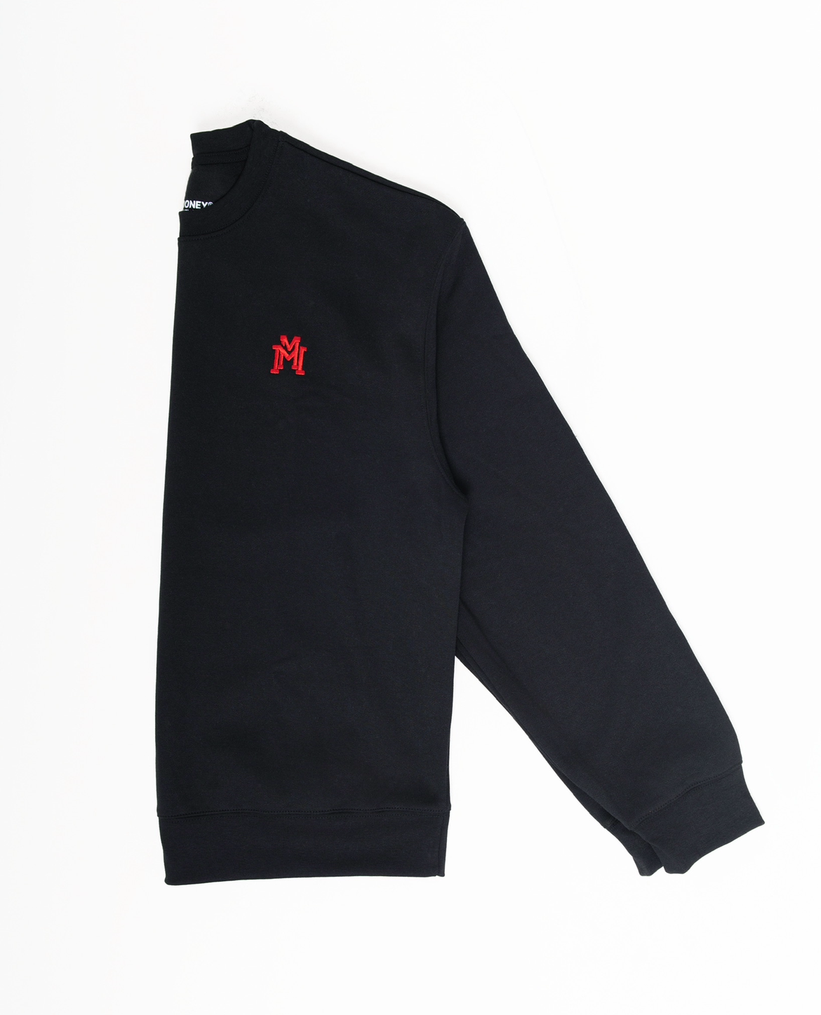 Black & Red Double M crew neck sweatshirt