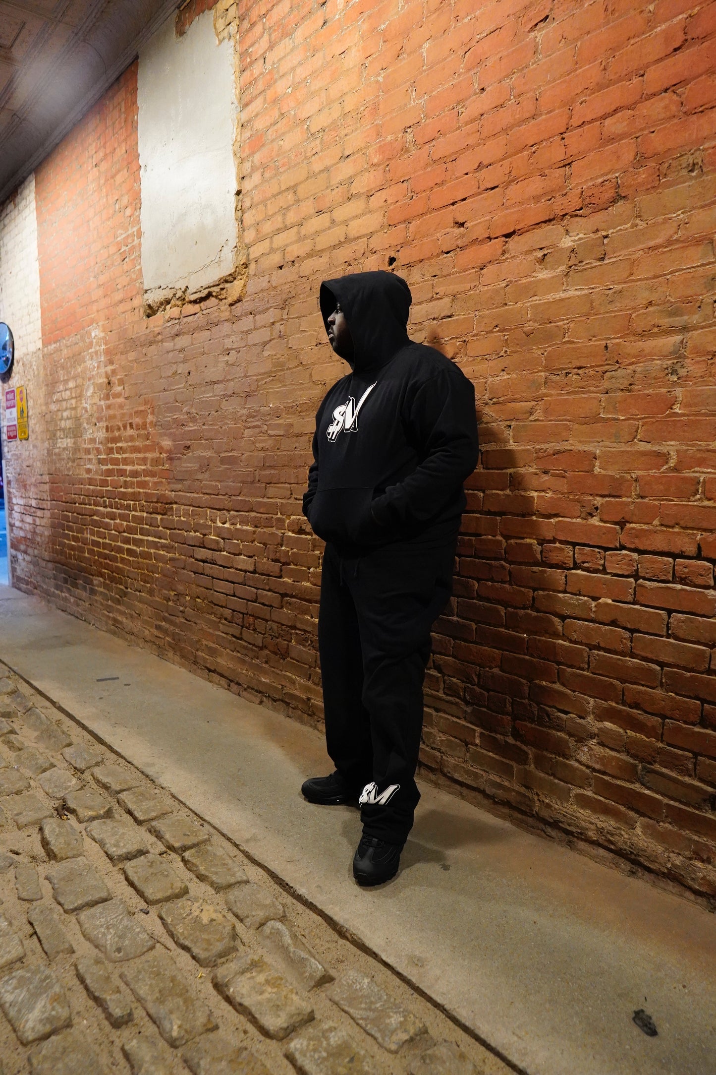 Black Essential joggers